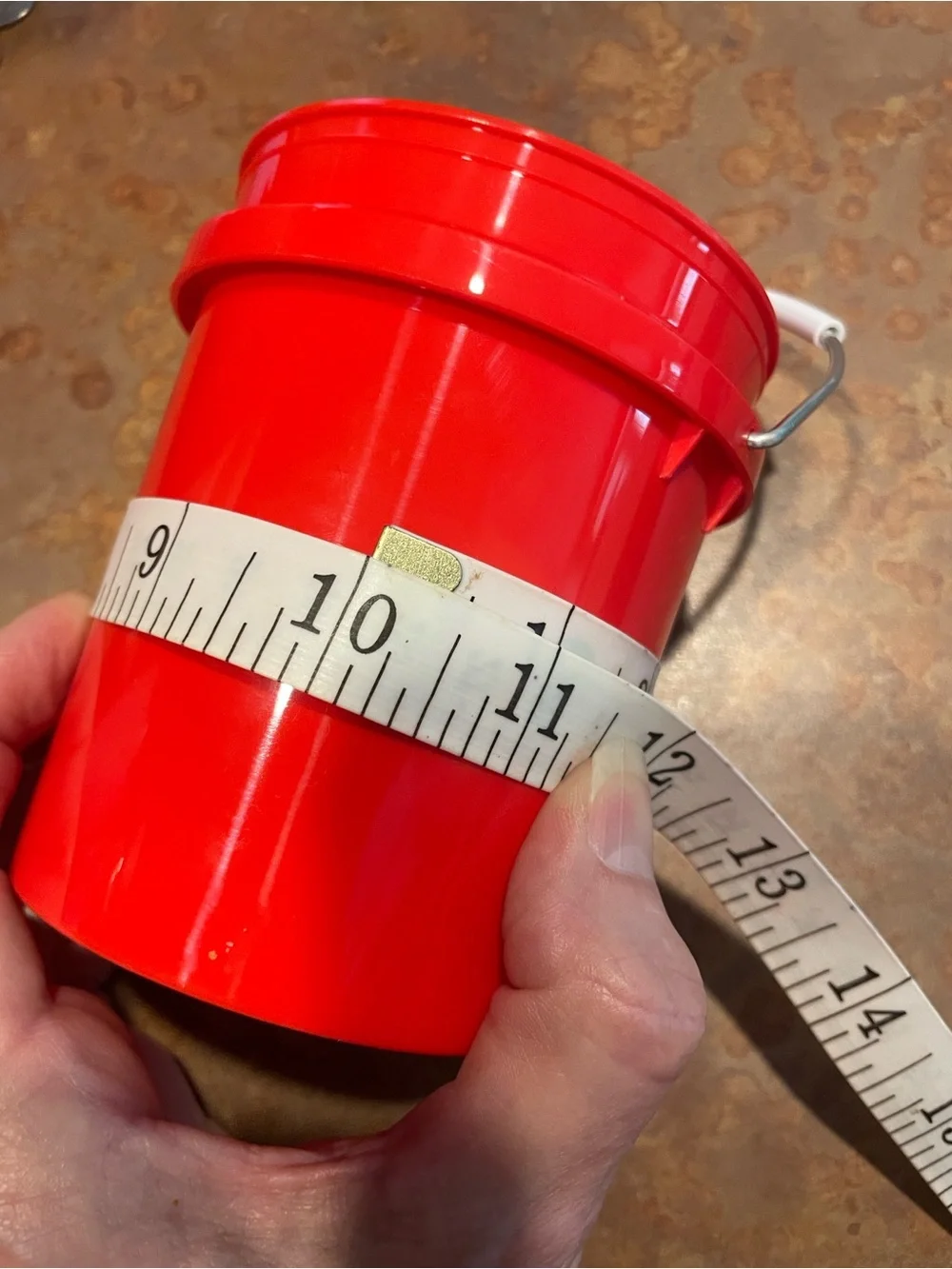 10 Buc-ee's Red Plastic Mini Buckets with Handle  Great for Party Favors!